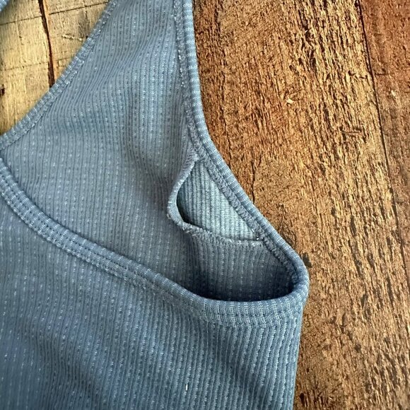 Body Cotton on Two Tone Recycled Plastic Sports Bra Blue Light Blue - Picture 7 of 7